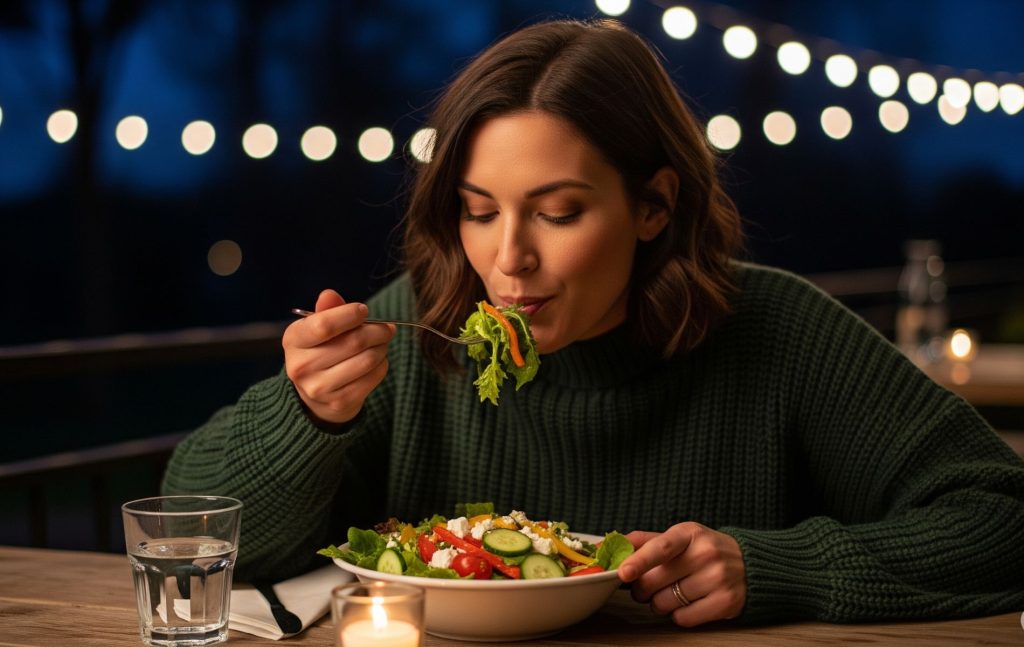 Es bueno cenar ensaladas por la noche y si podría adelgaza
